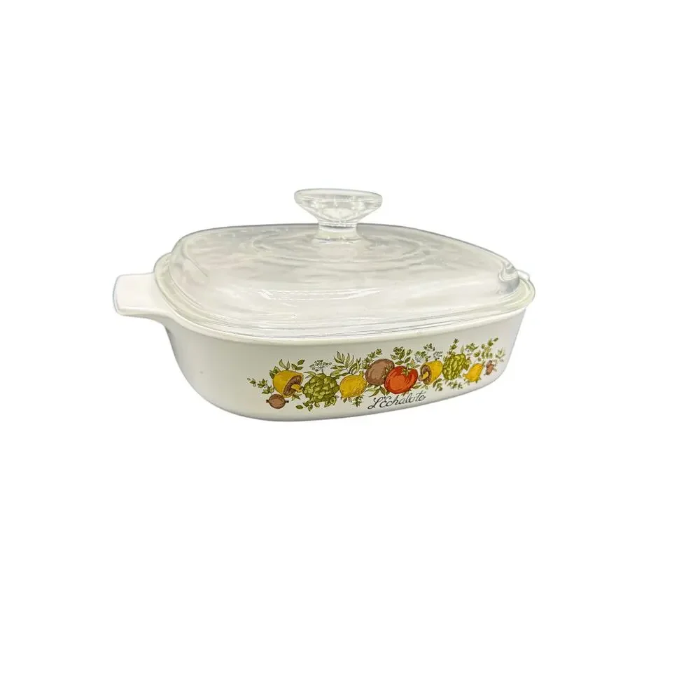 🥘 Corning Ware 1.5 Qt A-1 1/2-B Spice Of Life La Sauge Vintage Casserole  dish